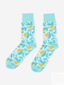 Носки дизайнерские Burning Heels - Lemons - Light/Blue, Голубой LEMONSSBHOB49-LIGHTBLUE фото 2