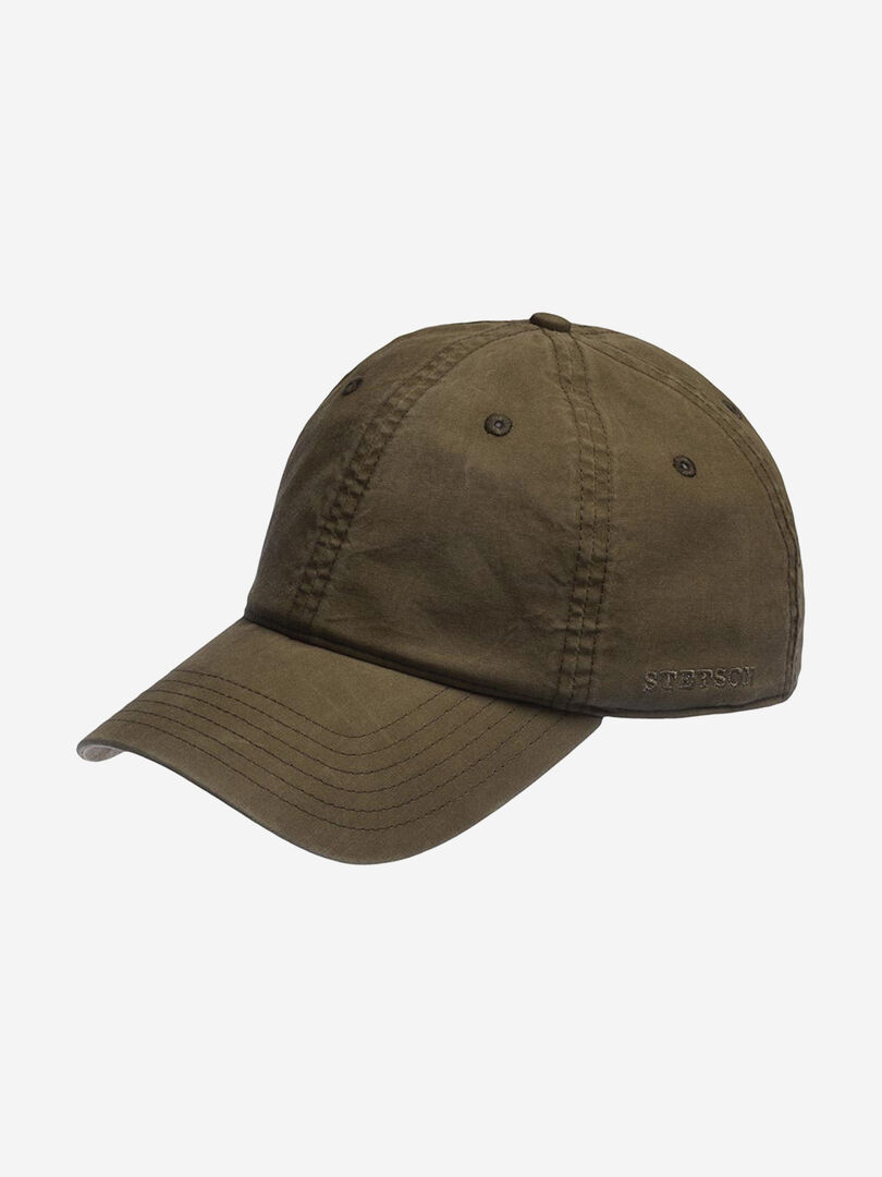 Бейсболка STETSON 7711102 BASEBALL CAP DELAVE ORGANIC (оливковый), Мультицв 02-215XDOXS9Z-03 фото 1