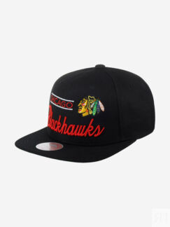 Бейсболка с прямым козырьком MITCHELL NESS 6HSSLD21213-CBHBLCK Chicago Blac