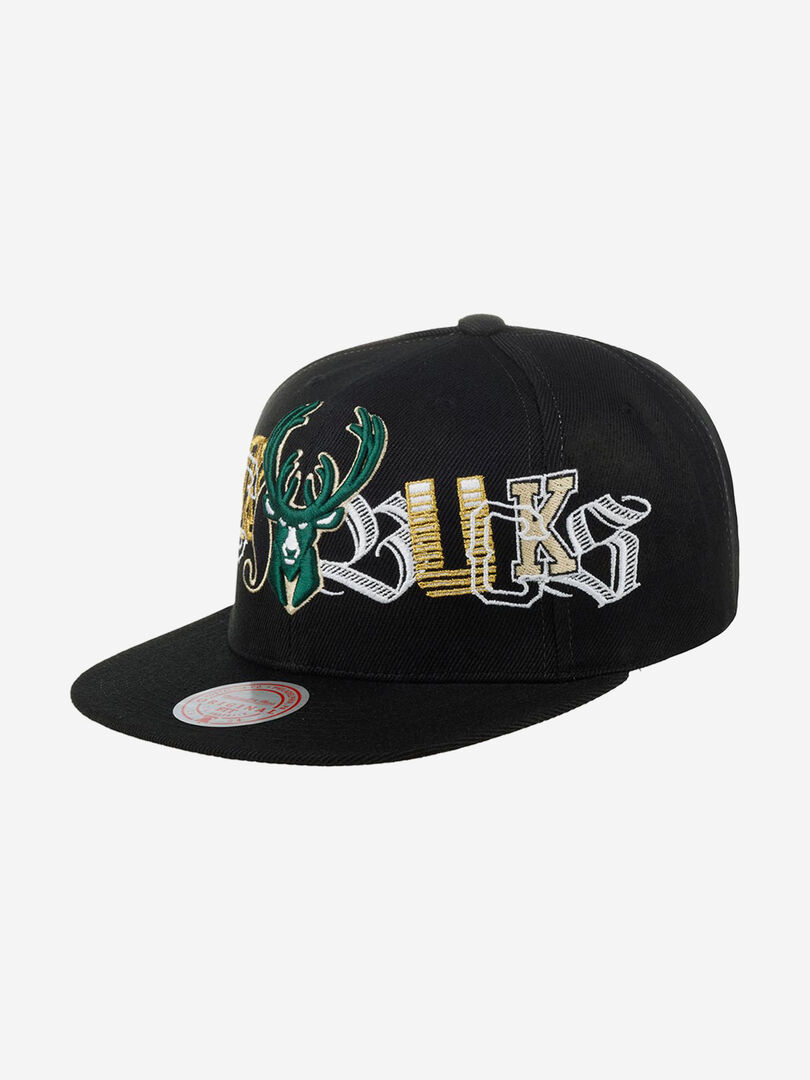 Бейсболка с прямым козырьком MITCHELL NESS HHSS3180-MBUYYPPPBLCK Milwaukee 58-650XDOXM4K-09 фото 1