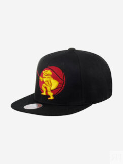 Бейсболка с прямым козырьком MITCHELL NESS 6HSSSH20054-CCABLCK Cleveland Ca