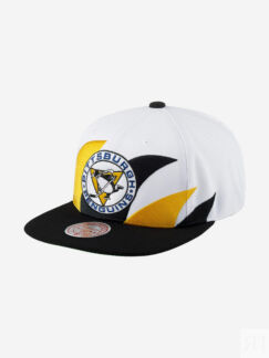 Бейсболка с прямым козырьком MITCHELL NESS 6HSSSH22088-PPEWHIT Pittsburgh P