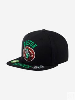 Бейсболка с прямым козырьком MITCHELL NESS HHSS2997-BCEYYPPPBLCK Boston Cel