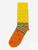 Носки с узорами St.Friday Socks с горошинами Желтые, Желтый CASUALSBHOS8B-DOTSTRIPEYELLOW фото 2