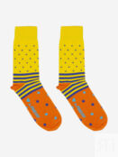 Носки с узорами St.Friday Socks с горошинами Желтые, Желтый CASUALSBHOS8B-DOTSTRIPEYELLOW фото 3