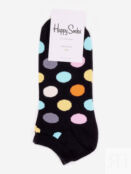 Носки с рисунками Happy Socks - Low Big Dot Black, Черный LOWSBHOH16-BIGDOT фото 1