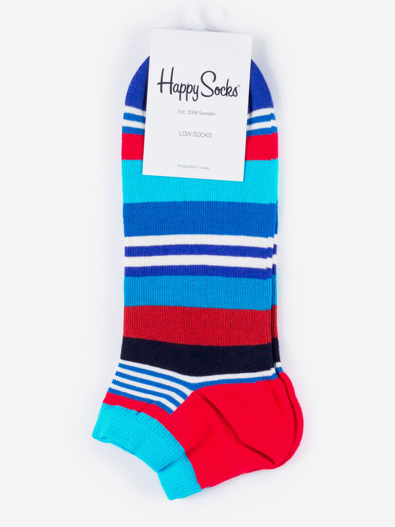 Носки с рисунками Happy Socks - Low Multi Stripe, Синий LOWSBHOH16-MULTICOLOR фото 1