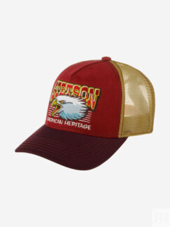 Бейсболка с сеточкой STETSON 7761128 TRUCKER CAP EAGLE HEAD (малиновый), Му