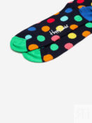 Носки с рисунками Happy Socks - Big Dot Pink Blue, Черный BIGDOTSBHOH16-PINKBLUE фото 4