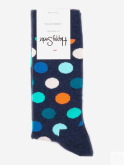 Носки с рисунками Happy Socks - Big Dot Navy, Синий