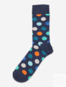 Носки с рисунками Happy Socks - Big Dot Navy, Синий BIGDOTSBHOH16-BLUE фото 2