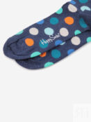 Носки с рисунками Happy Socks - Big Dot Navy, Синий BIGDOTSBHOH16-BLUE фото 4