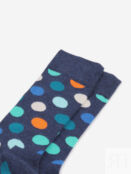 Носки с рисунками Happy Socks - Big Dot Navy, Синий BIGDOTSBHOH16-BLUE фото 5