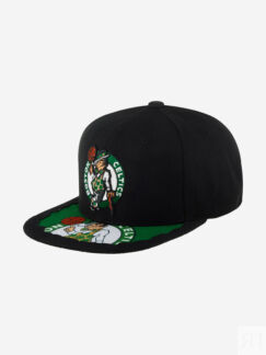 Бейсболка с прямым козырьком MITCHELL NESS HHSS5725-BCEYYPPPBLCK Boston Cel