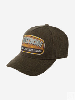 Бейсболка классическая STETSON 7760101 TRUCKER CAP WOOL/LINEN (коричневый),