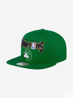 Бейсболка с прямым козырьком MITCHELL NESS HHSS4225-BCEYYPPPGREN Boston Cel