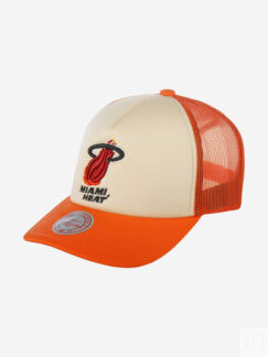 Бейсболка с сеточкой MITCHELL NESS 5HSSSH21323-MHEOFWH Miami Heat NBA (беже