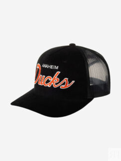 Бейсболка с сеточкой MITCHELL NESS HHSS6005-ADUYYPPPBLCK Anaheim Ducks NHL