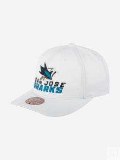 Бейсболка MITCHELL NESS HHSS5758-SJSYYPPPWHIT San Jose Sharks NHL (белый),