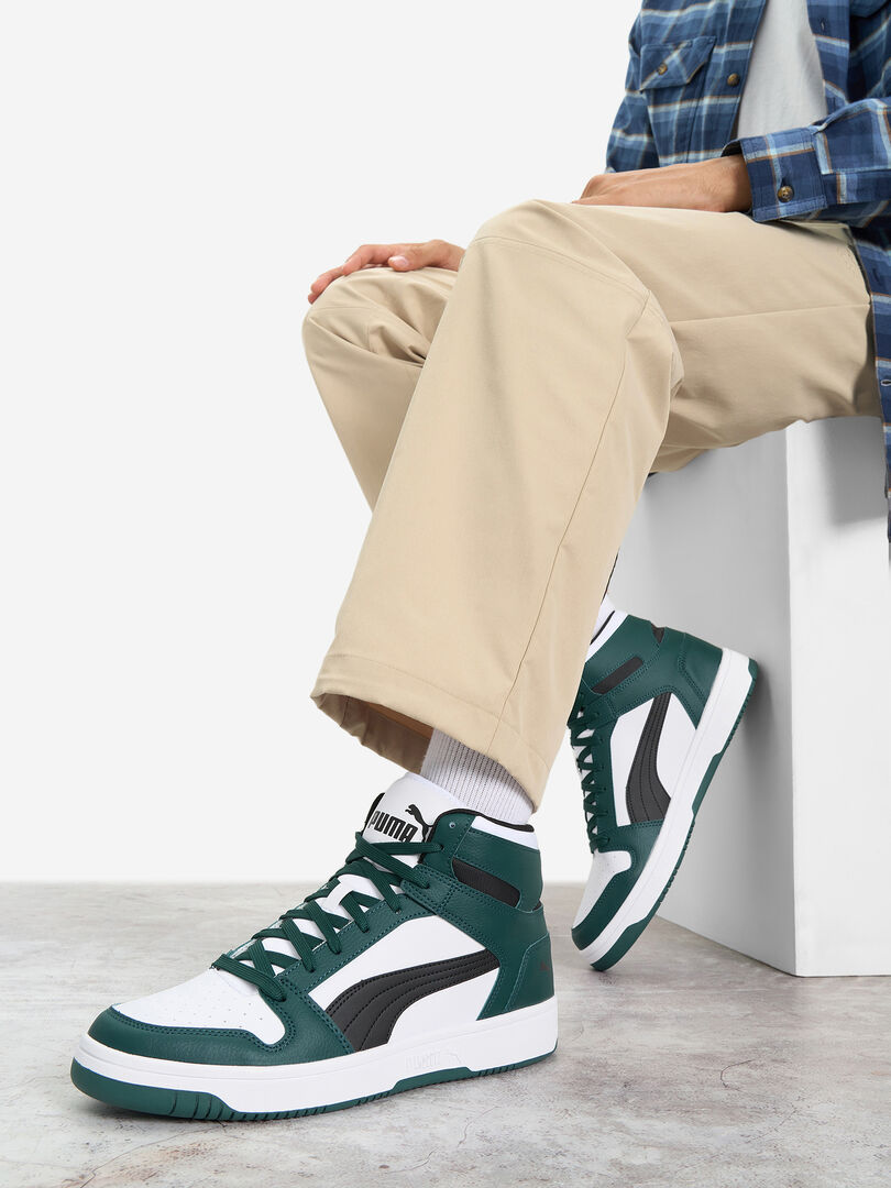 Кеды мужские PUMA Rebound Layup Sl, Зеленый 369573P0P-49 фото 1