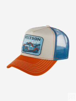 Бейсболка с сеточкой STETSON 7761161 TRUCKER CAP STETSON'S GARAGE (малиновы