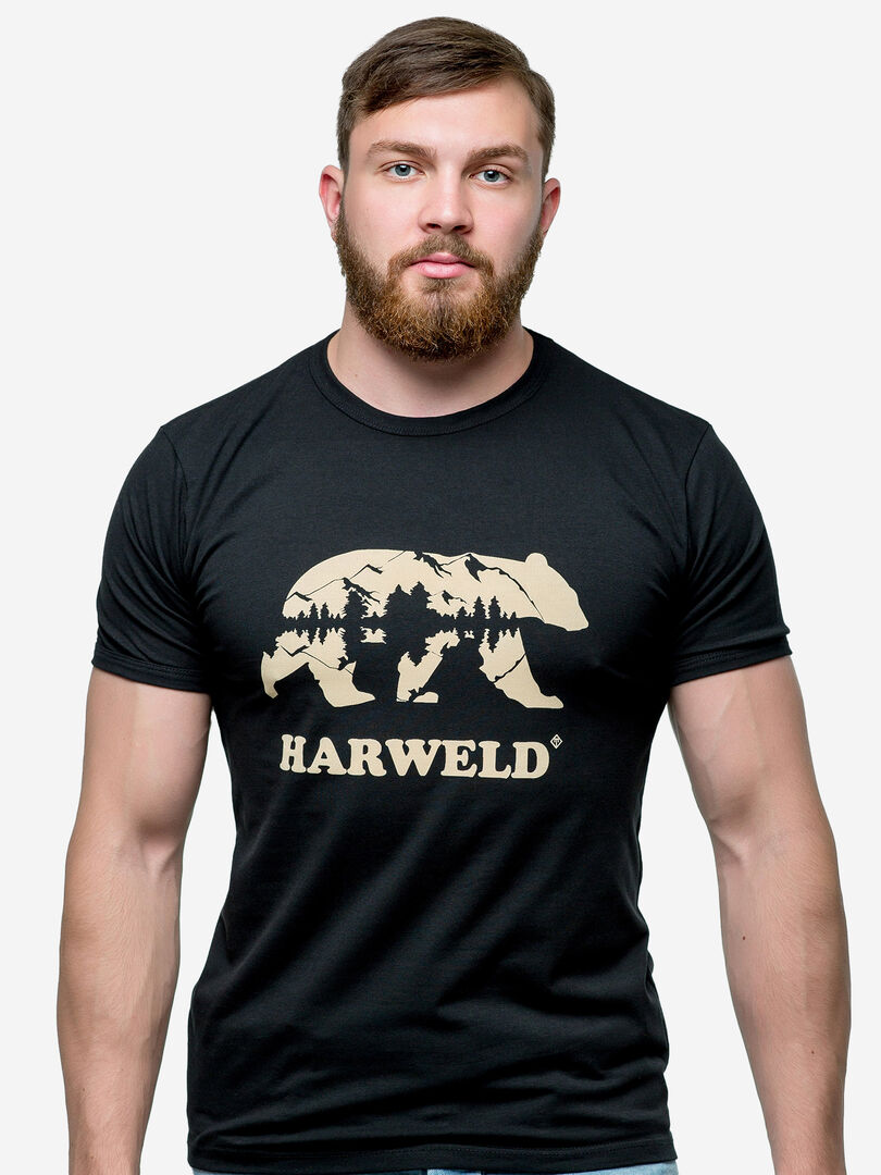 Футболка Harweld черная, Черный F01SXRXH30-BLACK фото 1