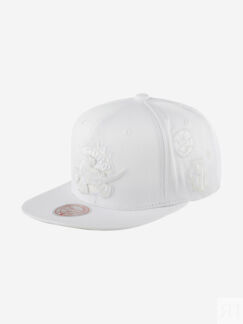 Бейсболка с прямым козырьком MITCHELL NESS HHSS2995-TRAYYPPPWHIT Toronto Ra