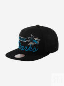 Бейсболка с прямым козырьком MITCHELL NESS 6HSSLD21213-SJSBLCK San Jose Sha 59-049XDOXM4K-09 фото 1