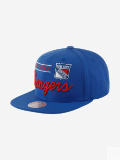 Бейсболка с прямым козырьком MITCHELL NESS 6HSSLD21213-NYABLUE New York Ran