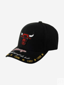 Бейсболка MITCHELL NESS HHSS6268-CBUYYPPPBLCK Chicago Bulls NBA (черный), Ч