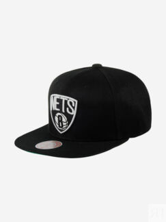 Бейсболка с прямым козырьком MITCHELL NESS HHSS6044-BNEYYPPPBLCK Brooklyn N