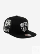 Бейсболка с прямым козырьком MITCHELL NESS HHSS6044-BNEYYPPPBLCK Brooklyn N 59-008XDOXM4K-09 фото 2