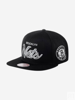 Бейсболка с прямым козырьком MITCHELL NESS HHSS3280-BNEYYPPPBLCK Brooklyn N