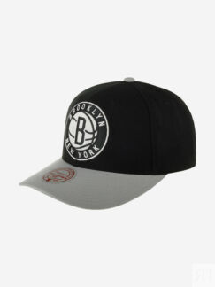 Бейсболка MITCHELL NESS 6HSSSH21399-BNEBKGY Brooklyn Nets NBA (черный), Чер