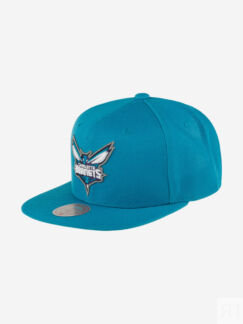 Бейсболка с прямым козырьком MITCHELL NESS 6HSSJS19078-CHOTEAL Charlotte Ho