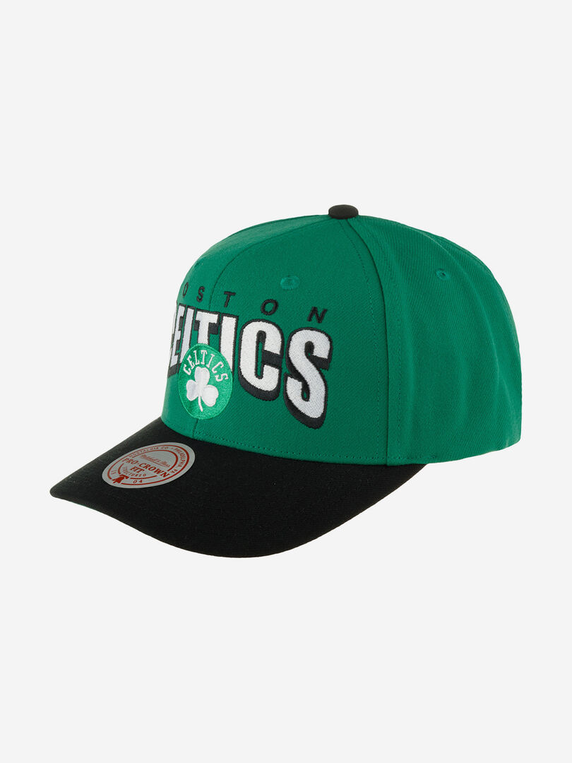 Бейсболка MITCHELL NESS HHSS6638-BCEYYPPPGREN Boston Celtics NBA (зеленый), 59-166XDOXM4K-33 фото 1