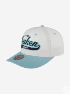 Бейсболка MITCHELL NESS HHSS7286-SKRYYPPPWHIT Seattle Kraken NHL (голубой),