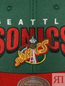 Бейсболка MITCHELL NESS HHSS6279-SSUYYPPPGREN Seattle Supersonics NBA (олив 59-295XDOXM4K-37 фото 5