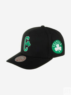 Бейсболка MITCHELL NESS HHSS6580-BCEYYPPPBLCK Boston Celtics NBA (черный),