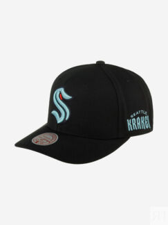 Бейсболка MITCHELL NESS HHSS6644-SKRYYPPPBLCK Seattle Kraken NHL (черный),