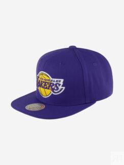 Бейсболка с прямым козырьком MITCHELL NESS HHSS5341-LALYYPPPPURP Los Angele