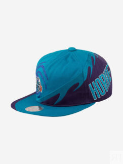 Бейсболка с прямым козырьком MITCHELL NESS HMUS4319-CHOYYPPPTEAL Charlotte