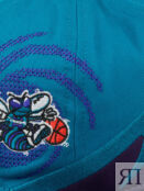 Бейсболка с прямым козырьком MITCHELL NESS HMUS4319-CHOYYPPPTEAL Charlotte 59-142XDOXM4K-29 фото 5