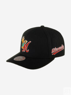 Бейсболка MITCHELL NESS HHSS6278-MBUYYPPPBLCK Milwaukee Bucks NBA (черный),