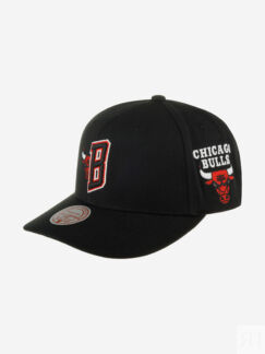 Бейсболка MITCHELL NESS HHSS6580-CBUYYPPPBLCK Chicago Bulls NBA (черный), Ч