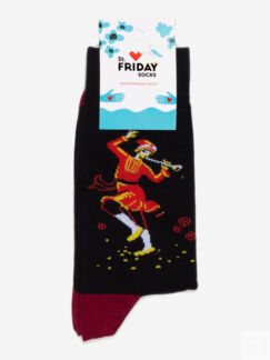 Носки с рисунками St.Friday Socks - Конёк горбунок, Черный