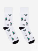 Носки с рисунками St.Friday Socks x Sock Club Moscow - Москвичи, Белый SCMSBHOS8B-CITYMOSKVICHI фото 3