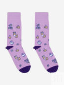 Носки с рисунками St.Friday Socks x Sock Club Moscow - Еда, Фиолетовый SCMSBHOS8B-SHOPPINGEDA фото 3