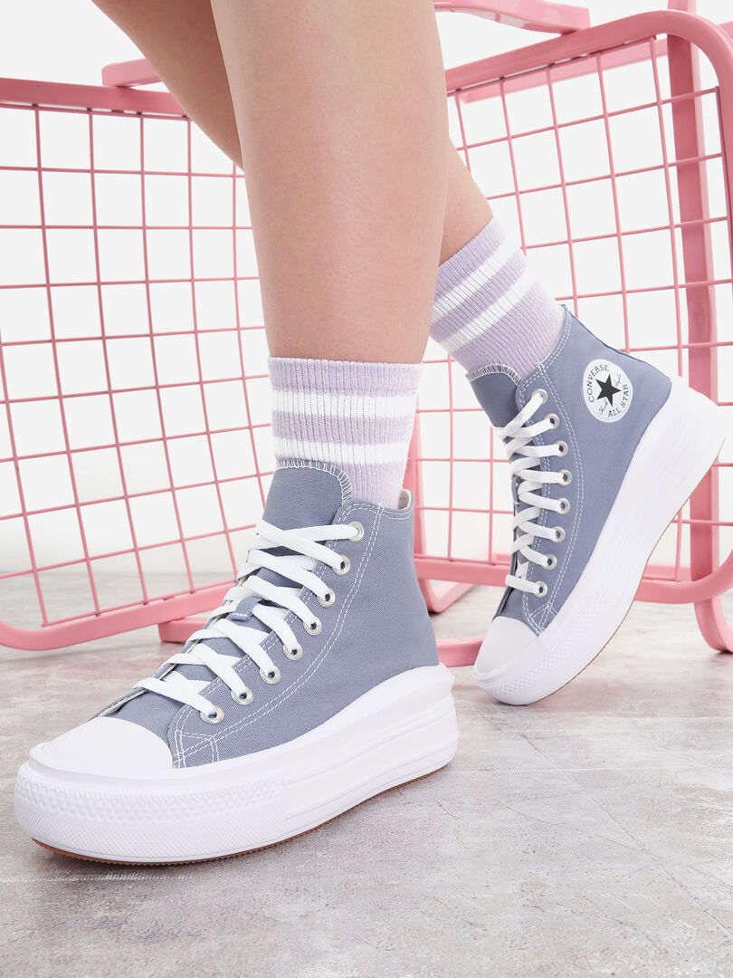 Кеды женские Converse Chuck Taylor All Star Move, Голубой A06500CC0Y-. фото 1