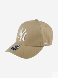 Бейсболка 47 BRAND B-MVP17WBV-KH New York Yankees MLB (бежевый), Бежевый